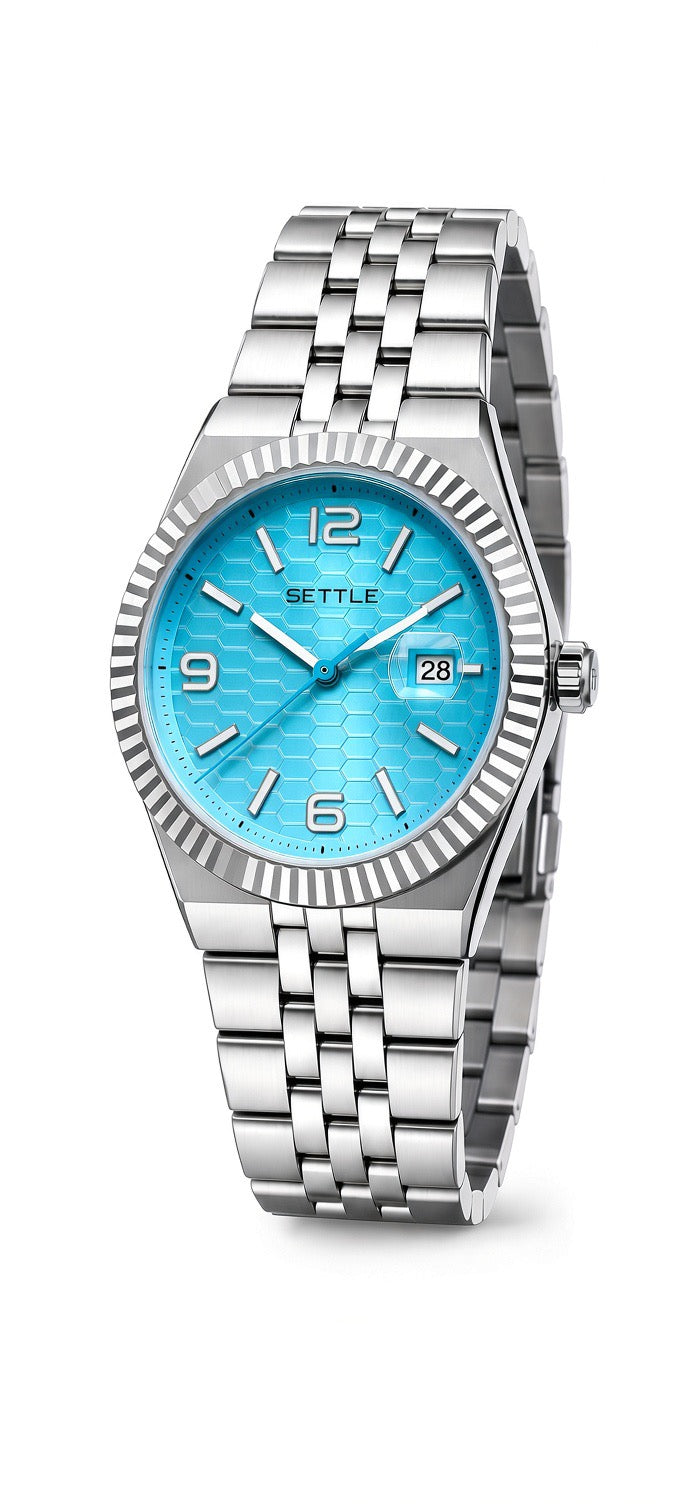 Turquoise horloge