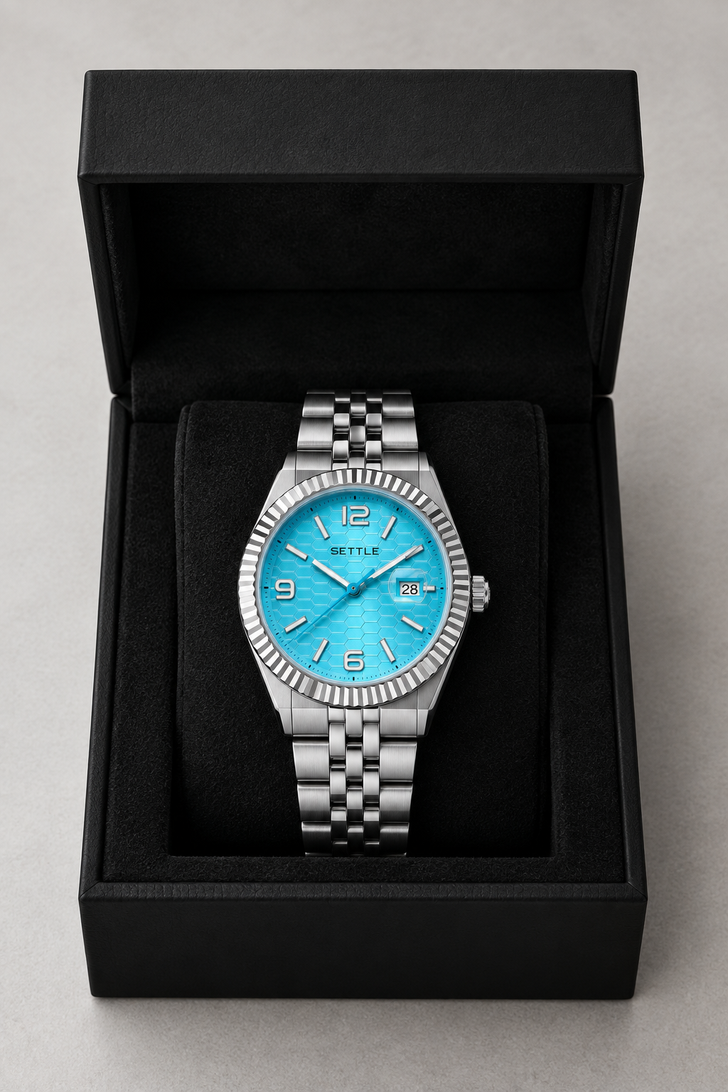 Turquoise horloge