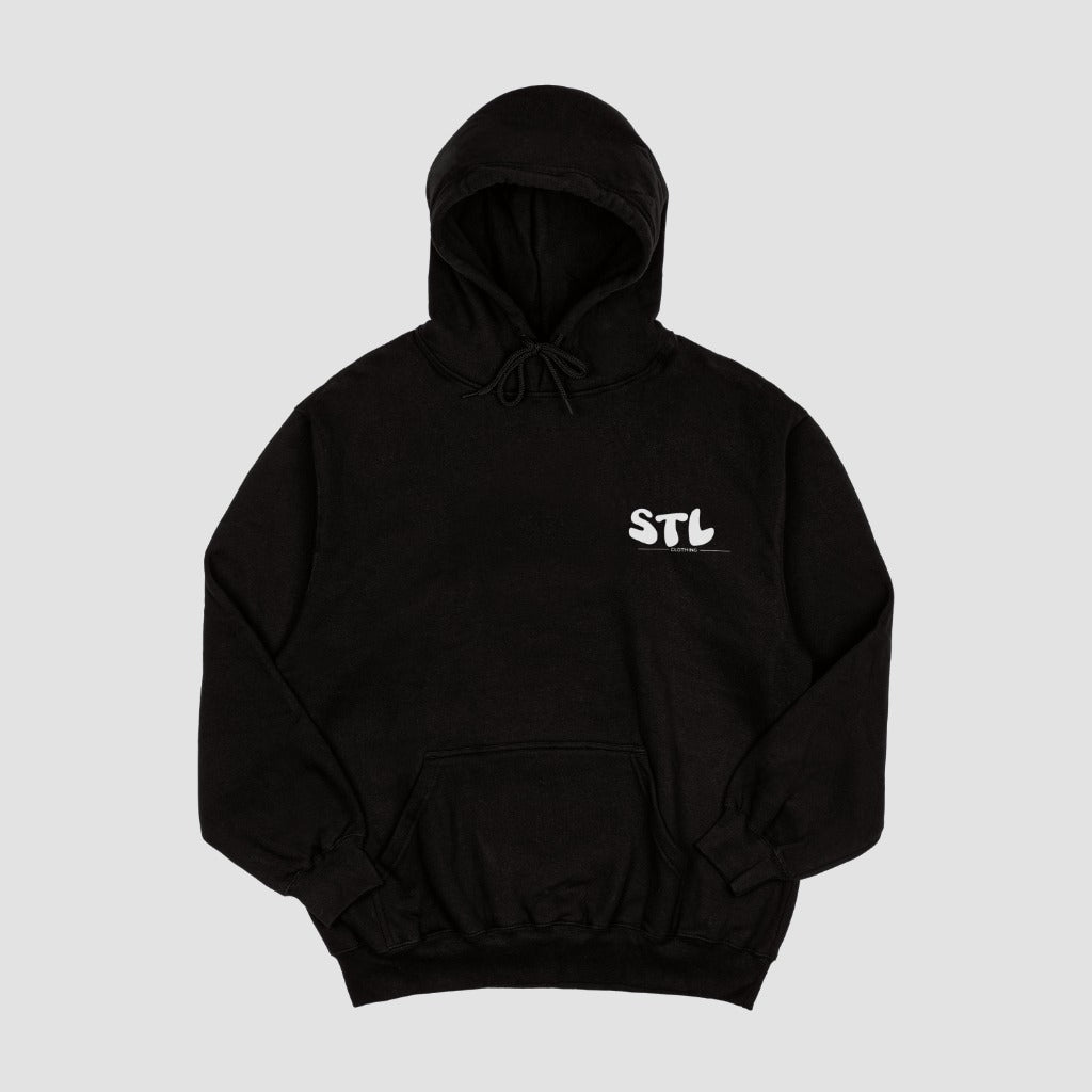 Settle Cursive Box Hoodie