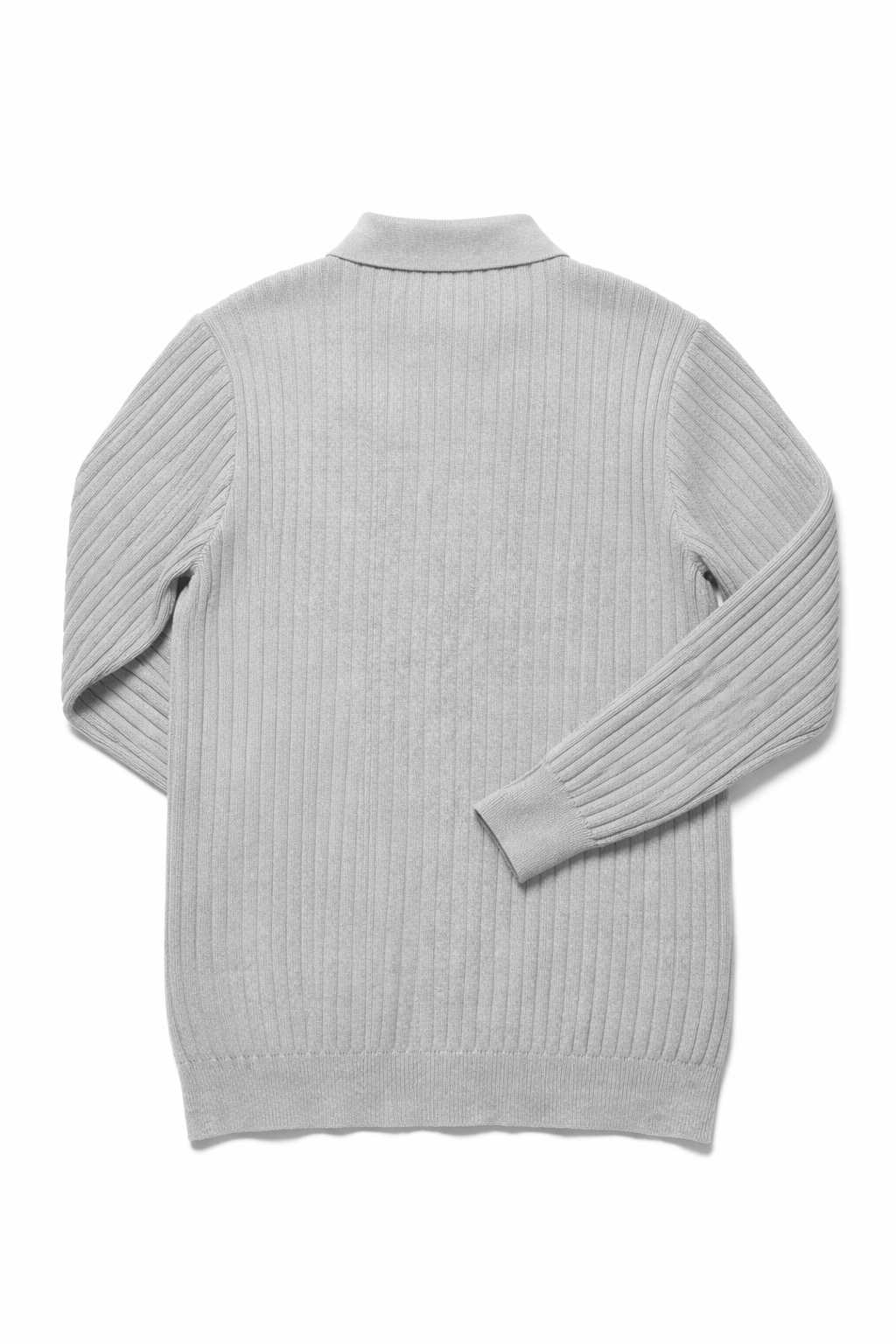 Settle Ribbed Polo Sweater
