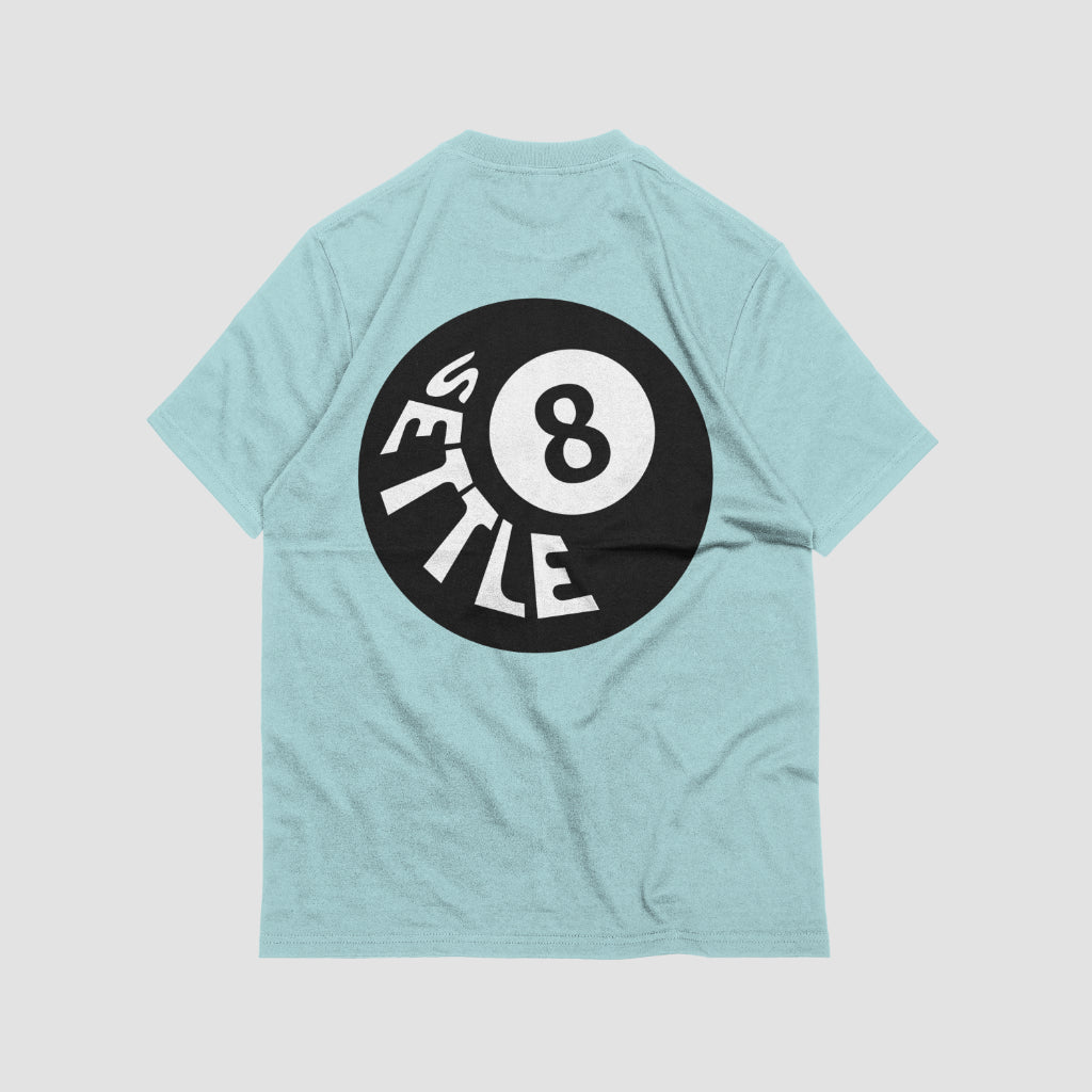 Settle 8Ball Tee Pastel Blue