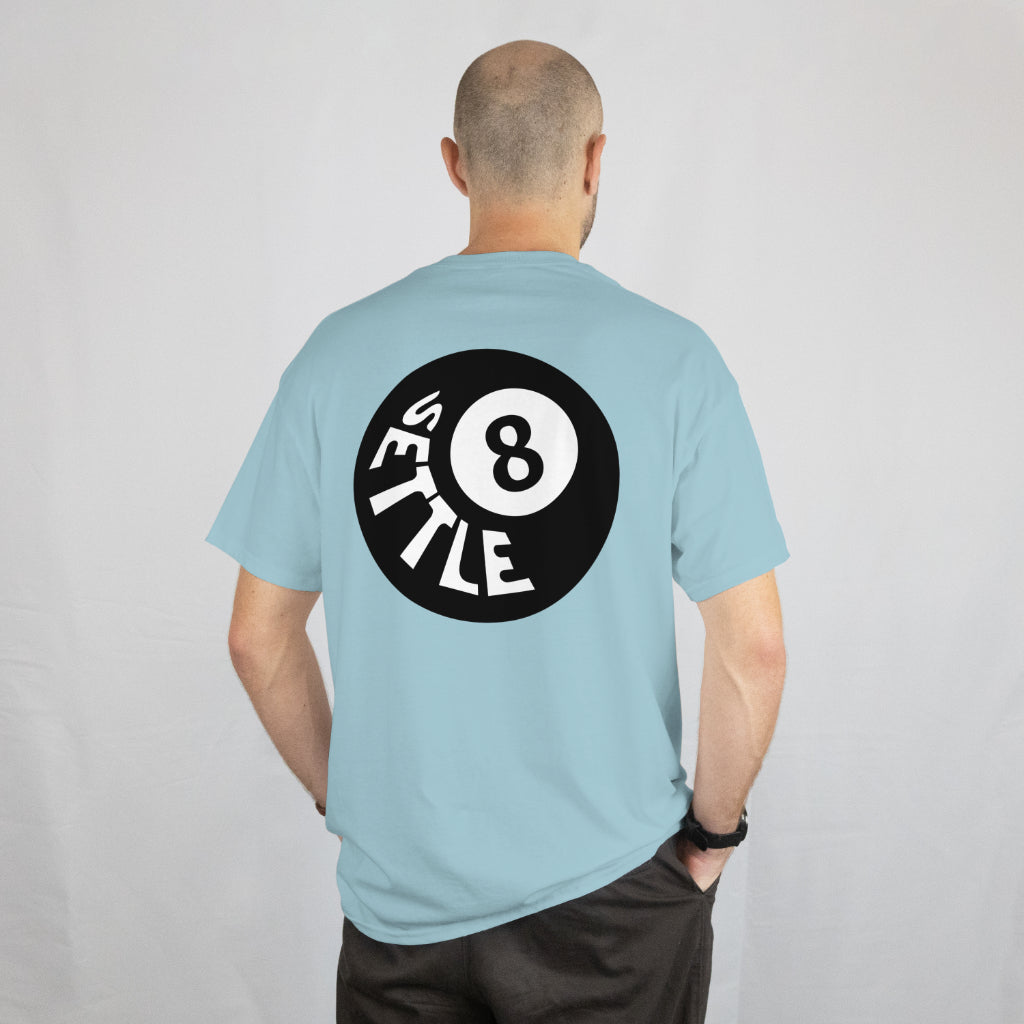 Settle 8Ball Tee Pastel Blue
